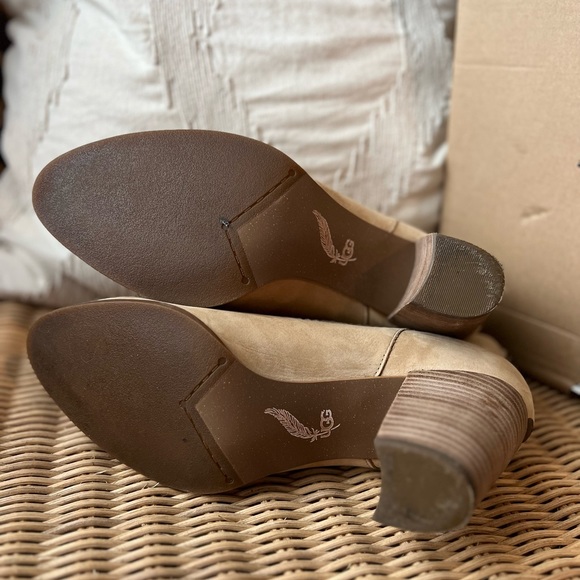 UGG Suede Charlotte Ankle Stacked Heel Booties - Picture 4 of 6